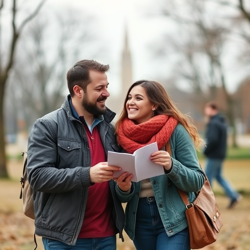 a couple on a scavenger hunt