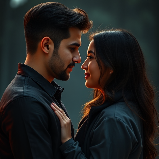 couple gazing into each other's eyes
