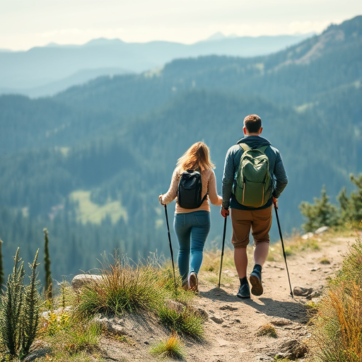 couple hiking