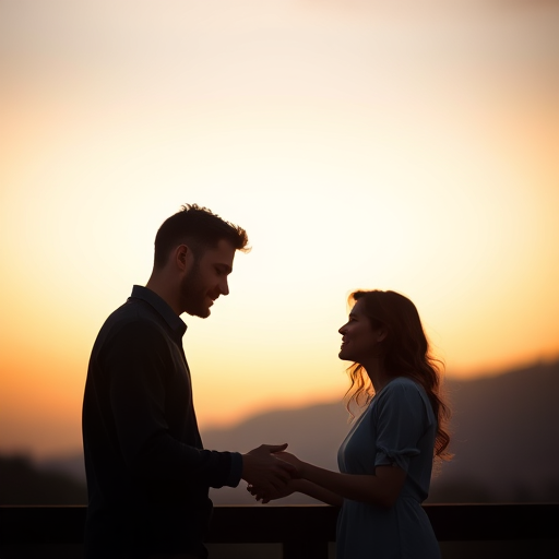 couple having an intimate conversation