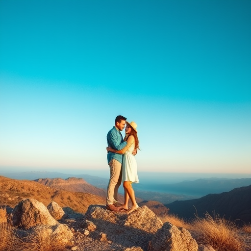 couple embracing