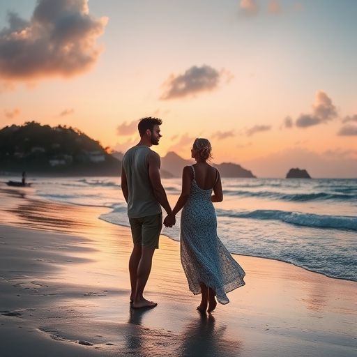 couple on the beach