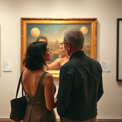 couple at an art gallery