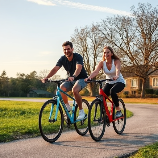 couple cycling