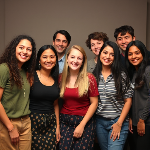diverse group of friends
