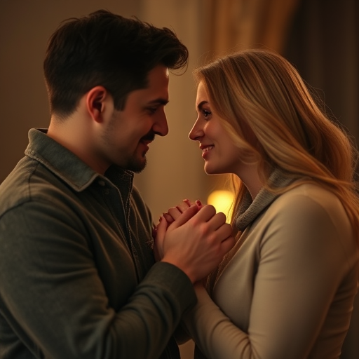 couple having an intimate conversation