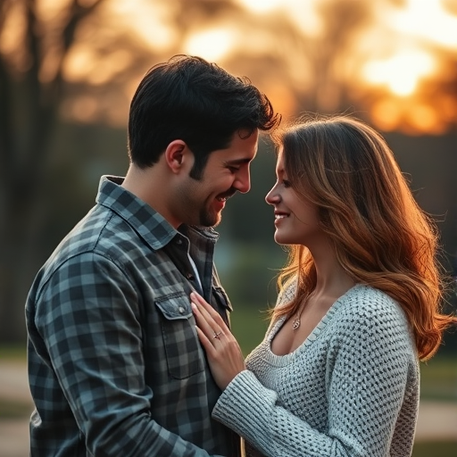 couple having an intimate conversation