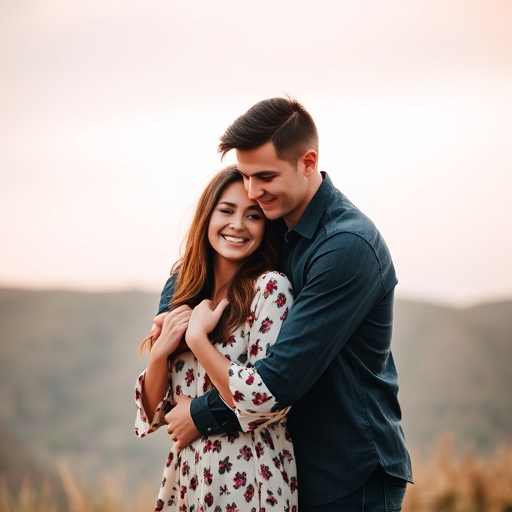 couple embracing