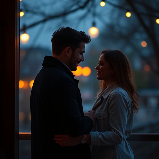 couple having an intimate conversation