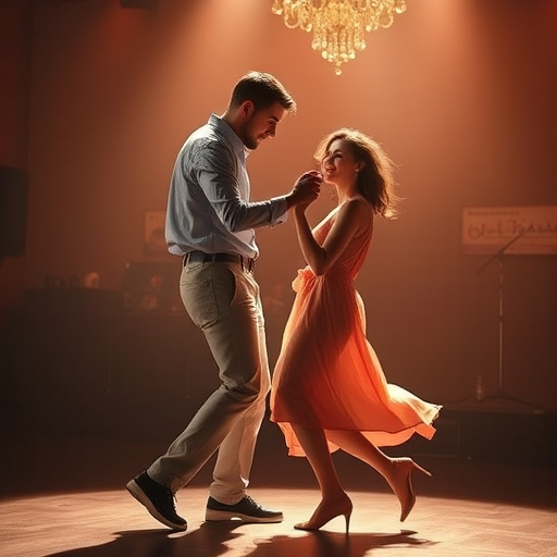 couple trying out a new dance style